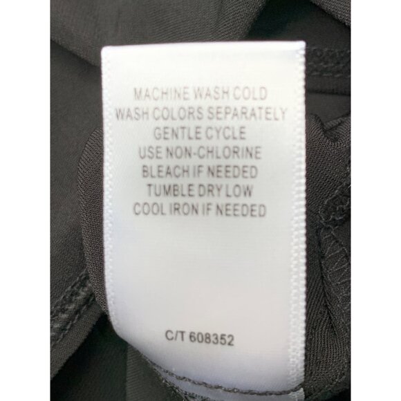 Taylor 16W Plus Black Jersey Knit Maxi Dress Collared Lace Trim RX10458 NWT - Picture 4 of 10